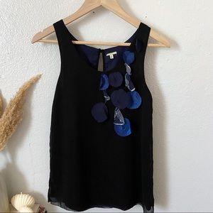 Black tank blouse